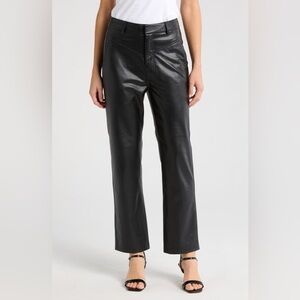 AG Cleo High Waist Faux Leather Pants. Size 28 Measures 30. NWOT. MSRP $328
